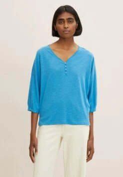 Tom Tailor Batwing - T-Shirt À Manches Longues - Sublime Teal Blue